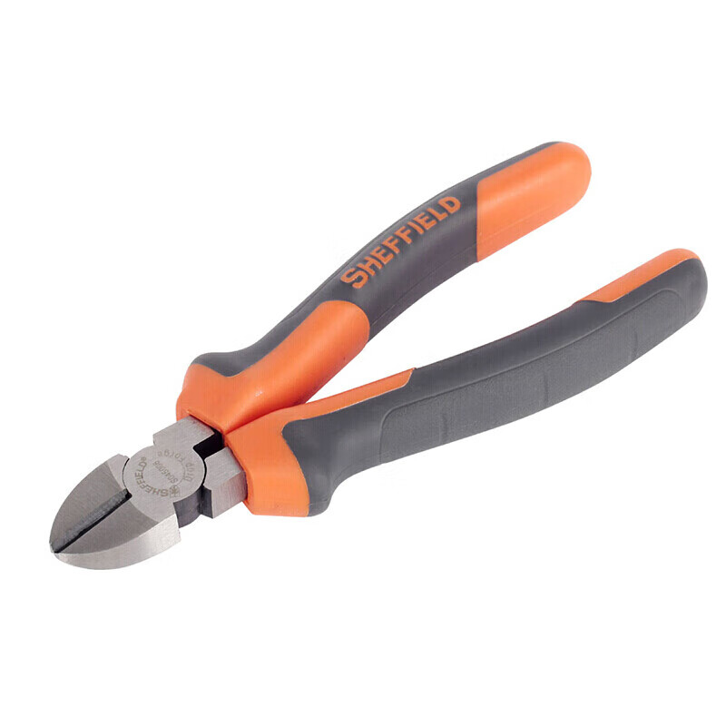 钢盾(SHEFFIELD) S045006 双色柄斜嘴钳6[家用]