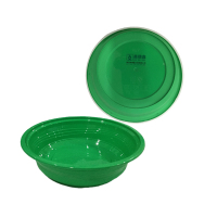 奥德鑫一次性PP餐盒 688ml绿色圆形 整箱