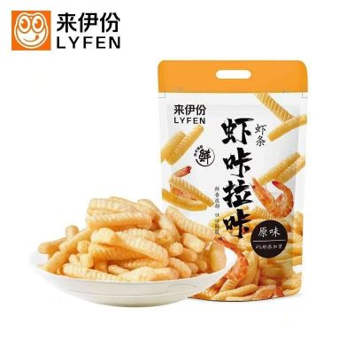 来伊份虾咔拉咔原味虾条188g大包装酥脆鲜香儿童膨化小吃休闲零食 虾条188g*2袋