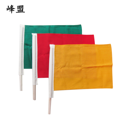 峰盟 木杆防护旗 50x37cm 个