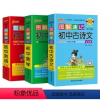 语数英3本 初中通用 [正版]2024图解速记初中数学公式定律知识点汇总速查速记基础知识手册大全七八九年级初一二三中考复