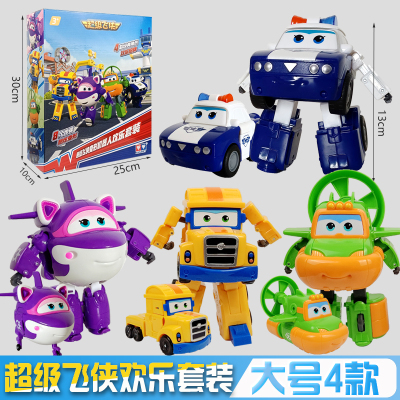 奥迪双钻 超级飞侠玩具乐迪包警长酷飞小爱淘淘米莉金刚酷雷大号变形机器人儿童玩具 雪儿 卡尔叔叔 奇奇 贝警员