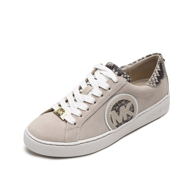 迈克·科尔斯 michael kors mk女鞋 女士绒面皮革系带休闲运动鞋板鞋