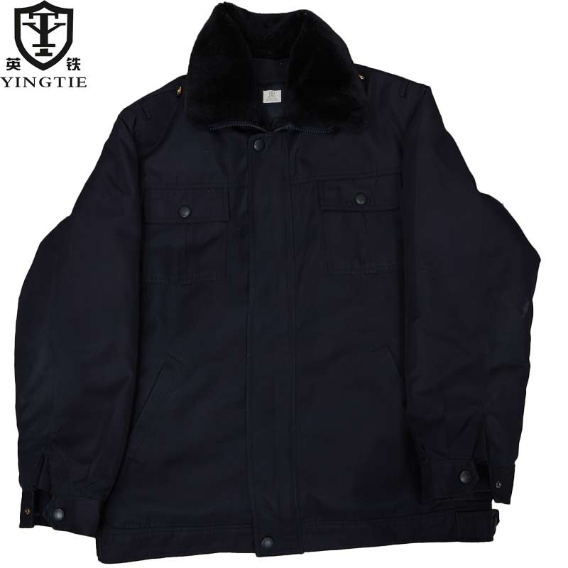 英铁藏青色全棉防寒棉衣 可定制 件