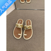 SUNTEK厚底踩屎感套趾拖鞋女鞋子2023年新款夏季外穿复古法式小凉拖凉鞋