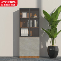 中泰(jongtay)文件柜木质书柜书架档案柜双门0.8米 J-JZ19