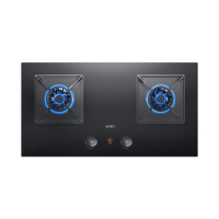 [线上品]华帝(vatti)燃气灶JZT-i10095B(天然气)猛火双眼灶具一键爆炒5.4KW