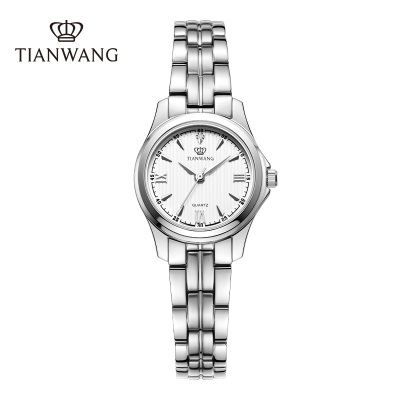 天王手表女士简约精致石英表气质小表盘腕表商务休闲钢带女表3570