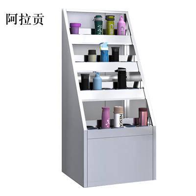 阿拉贡201不锈钢员工车间多格茶杯放置收纳柜20位水杯架1250*550*490