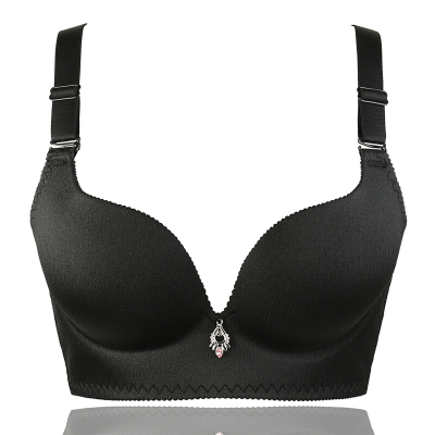 波迷娜(bomina)丰满胖女号胸罩新款拉丝nb厚薄款一片式无痕无钢圈文胸