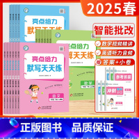 语文默写+数学计算+英语默写[3本-江苏适用] 三年级下 [正版]2025春季新版亮点给力默写能手计算天天练英语默写语文