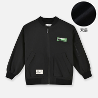 [直降价:89元]铅笔俱乐部秋冬新款男童外套中大童双层棒球服儿童飞机服夹克