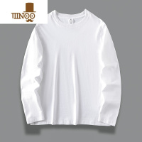 YANXU270g2023秋季新款白色打底衫男长袖t恤冬款纯色卫衣