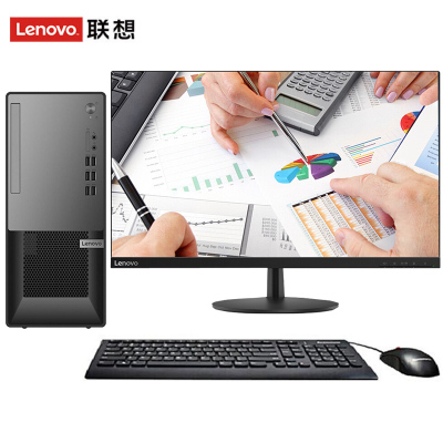联想(Lenovo)扬天T4900k商用台式机电脑27英寸屏定制（十代I5-104004GB1TB+256GB集显）