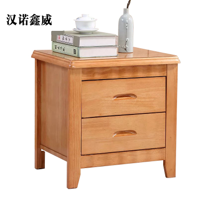 汉诺鑫威床头柜简约现代卧室床边储物柜标准款榉木色50*41*50cm