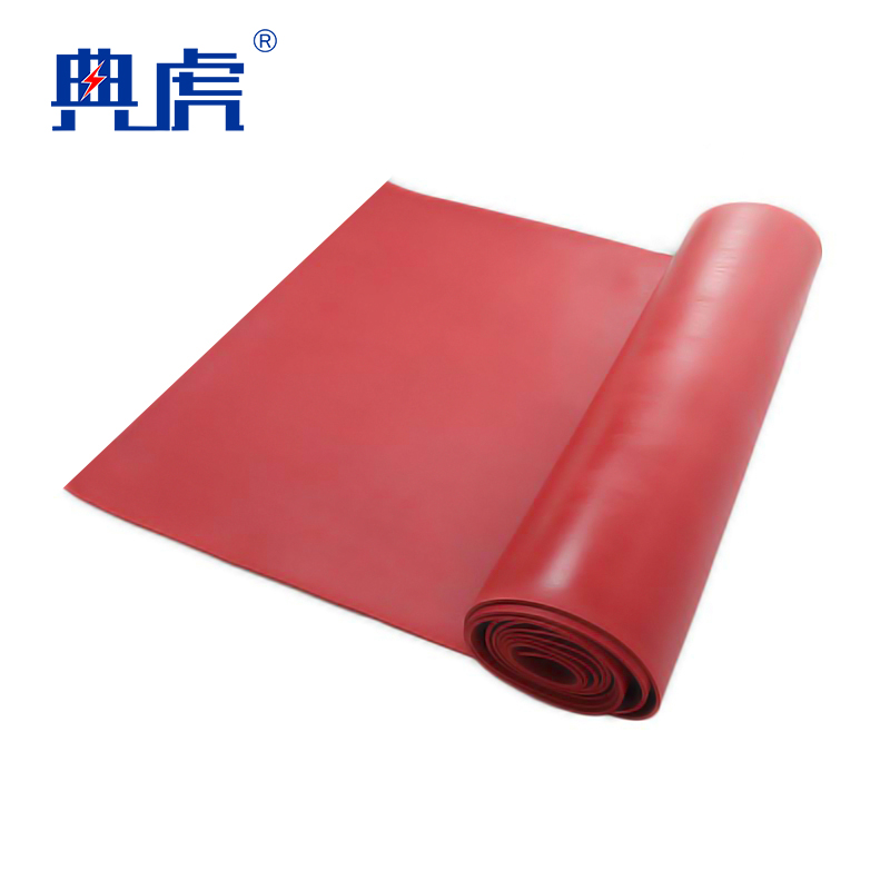 典虎 绝缘橡胶垫 红色5mm厚 10kv 块