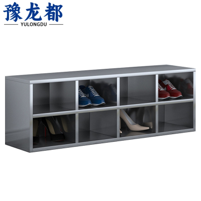 豫龙都不锈钢鞋柜8格台