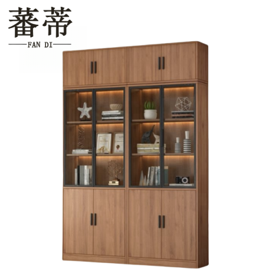 蕃蒂办公书柜1.6米含顶柜套
