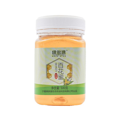绿多源宁夏农家百花蜜500克/瓶美味蜂蜜