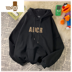 YANXU潮牌卫衣男秋装美式百搭宽松连帽外套ins港风潮流休闲帅气上衣服