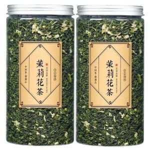八闽东华2025新茶茉莉花茶横县玉螺小龙珠花草茶叶罐装散装500克
