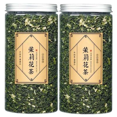 八闽东华2025新茶茉莉花茶横县玉螺小龙珠花草茶叶罐装散装500克