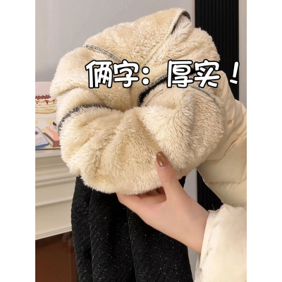 裤子女新款冬小个子巨好看的冬装裤子宽松慵懒风阔腿长裤_196_135