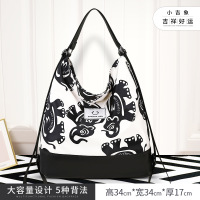 大容量单肩包挎包休闲腋下包通勤旅行百搭双肩包女立体袋国风托特