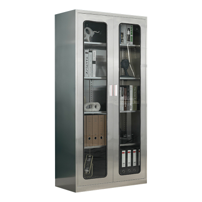 帅畅不锈钢文件柜档案柜资料柜储物柜器械柜仪器柜201全不锈钢通玻柜