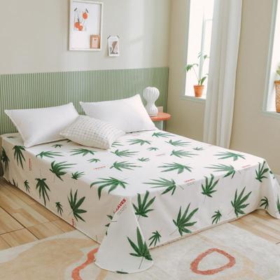 家柏饰(CORATED)全棉床单单件全棉学生宿舍单人风少女双人1.5米床棉布被单被罩