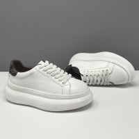 男生头层牛皮白色板鞋男款潮鞋真皮百搭复古擦色脏脏鞋厚底小白鞋