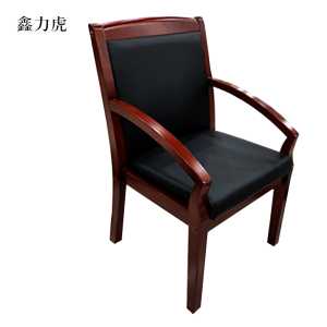 鑫力虎会议椅现代椅子皮面靠背椅斜扶手椅