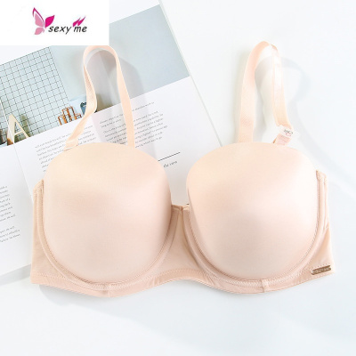 欧美薄款大码大罩杯大胸胖mm性感半杯防滑光面隐形文胸d e f g杯 fish