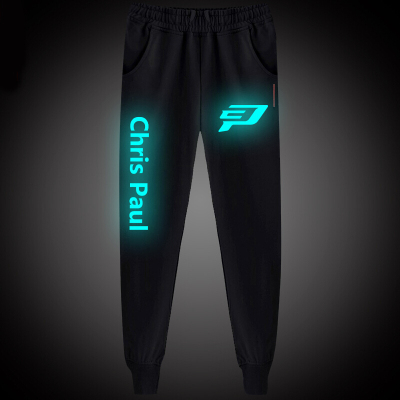 珂卡慕(KEKAMU)保罗篮球长裤球星青少年球迷小脚卫裤春薄款跑步训练运动棉裤夜光蓝M