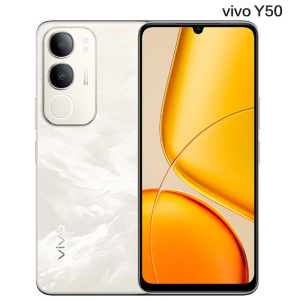 vivo Y50 白金 8GB+256GB 天玑6300 高清影像 6000mAh电池 44W充电 5G手机
