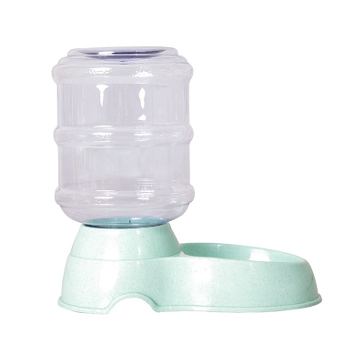 宠百思（PETBEST）宠物饮水机狗狗食盆水盆猫咪自动喂水喂食器绿色3.5L桶装饮水器