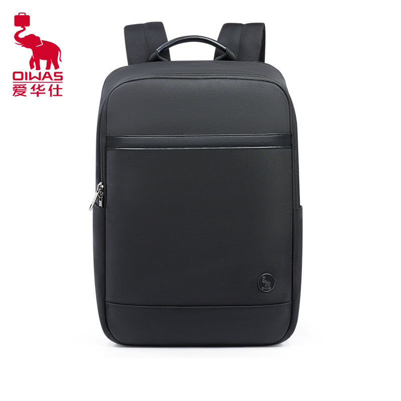 爱华仕(OIWAS)移动办公系列双肩包电脑包14英寸商务男背包女书包旅行通勤 OCB4489GA 黑色