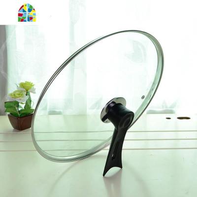 23CM-34CM锅盖钢化盖不锈钢炒锅盖子平底锅盖通用炒菜锅盖。 FENGHOU 加厚款30CM立盖