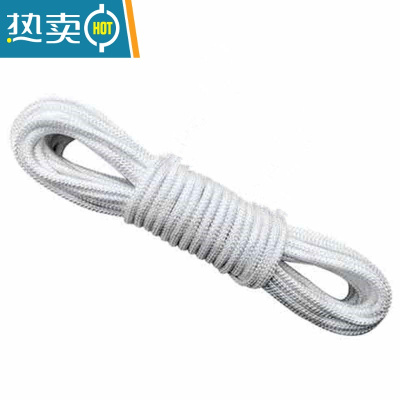 敬平户外晾衣绳晒被绳子加粗室内免打孔家用晾衣服器防滑宿舍挂衣绳 8毫米5米不带钩