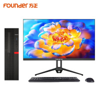 方正(Founder)国产台式机电脑10升(PHZ0061A)兆芯KX-U6780A八核/16G/256G固态+1T/2G独显/27英寸显示器