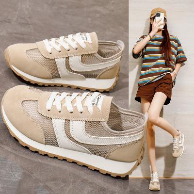 ins韩版镂空老爹鞋女2026夏季新款透气轻便学生休闲运动鞋