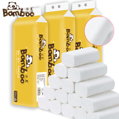 [5卷送5卷-沐晨无芯卷纸卫生纸批发家用厕所厕纸手纸4层加厚10卷筒纸巾