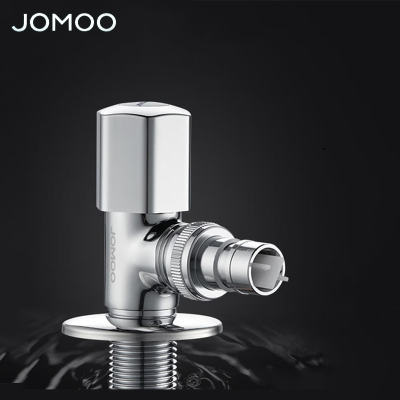 九牧(JOMOO)洗衣机角阀水龙头铜一进二出三通脱落止水4分卡扣螺纹三角阀74077-339/1C-1
