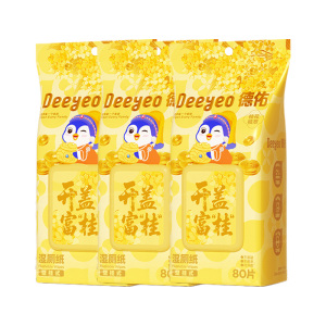 德佑湿厕纸80片*3包呵护肌肤桂花壁挂式10011076