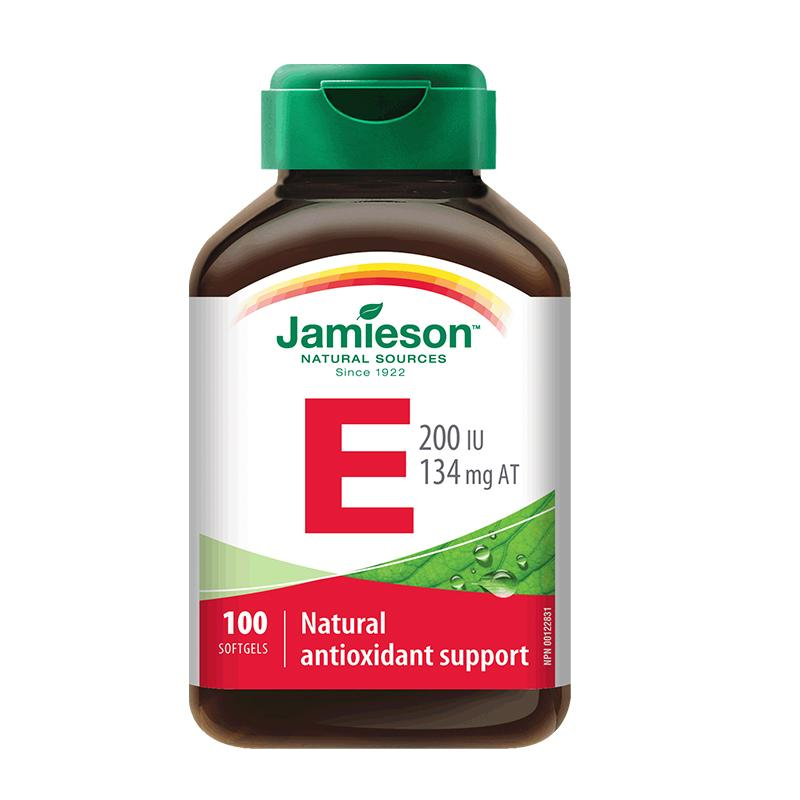 Jamieson健美生天然维生素e软胶囊进口维他命e生育酚 原装进口