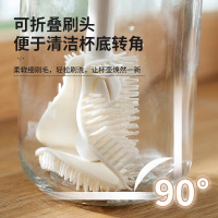 长柄可折叠杯刷硅胶刷子玻璃水杯奶瓶破壁机专用清洗缝隙无死角刷