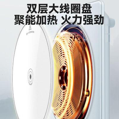 苏泊尔(SUPOR)甄晶电磁炉家用电陶炉火锅电磁灶电池炉大功率新型超薄超大面板炒菜电炉电火灶C22-IA817D 天蓝色