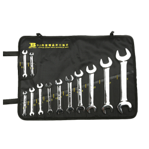 波斯(BOSI) 荧光系列精品套装开口扳手 12件套 套