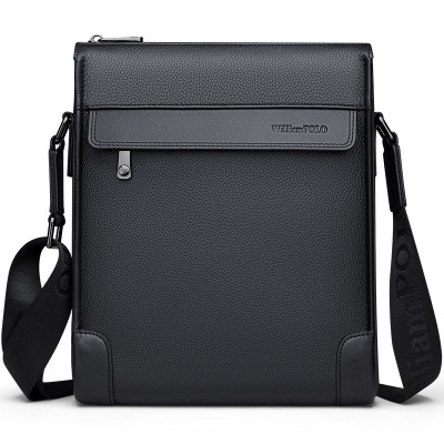 斯妮拉英皇保罗真皮单肩包男士包包公文包新款多功能休闲商务斜挎包小包