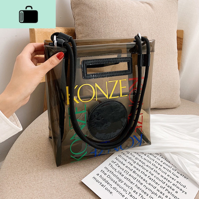 上新包包女新款时尚潮彩色字母韩版方形单肩时尚手提包NEW LAKE女士单肩包